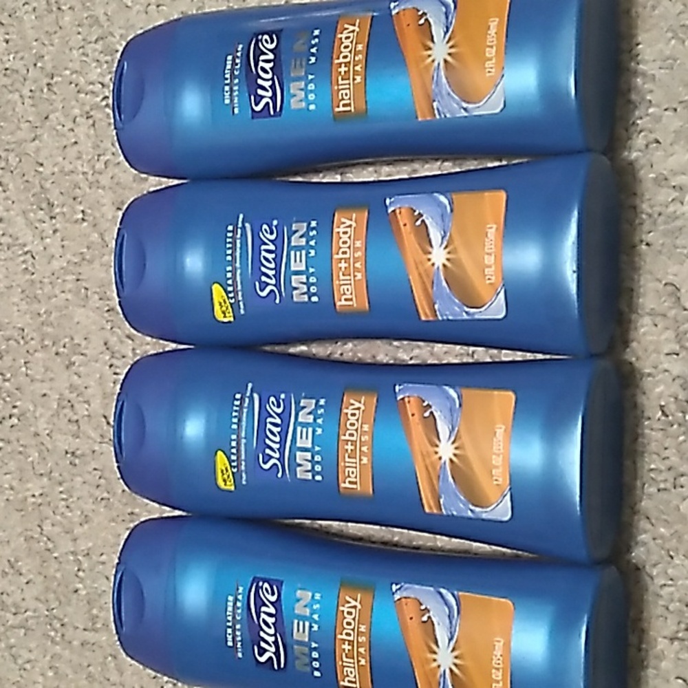 Suave men's hair and body wash